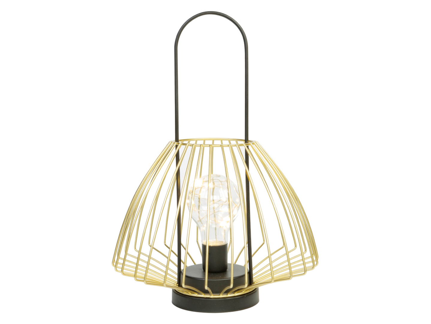 Latarenka Glamour LED 31 cm złota