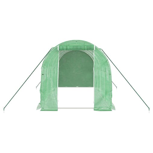 NNEVL Greenhouse with Steel Frame Green 8 m&sup2; 4x2x2 m