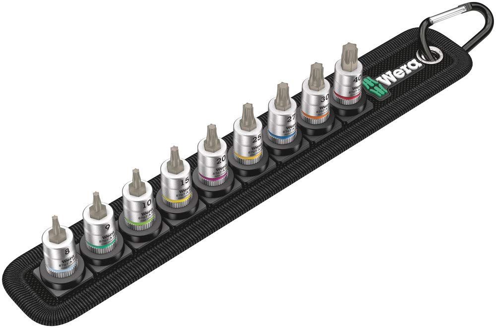 Wera 05003882001 Belt 3 Torx Hf Bitnuss/Set Torx with Holding Function