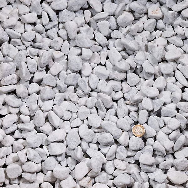 Galet Marbre Blanc Carrare 15-25 mm - Lot de 25 sacs de 20 kg (7,5 m²) - RO'MA NATURE