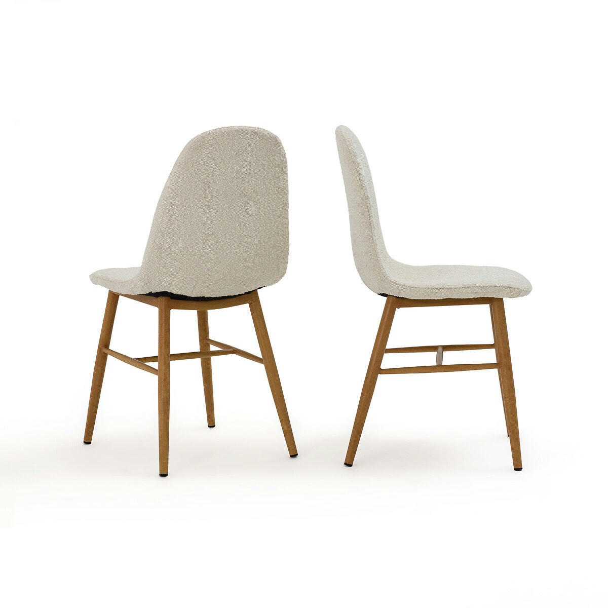 Lot de 2 chaises bouclette, Polina