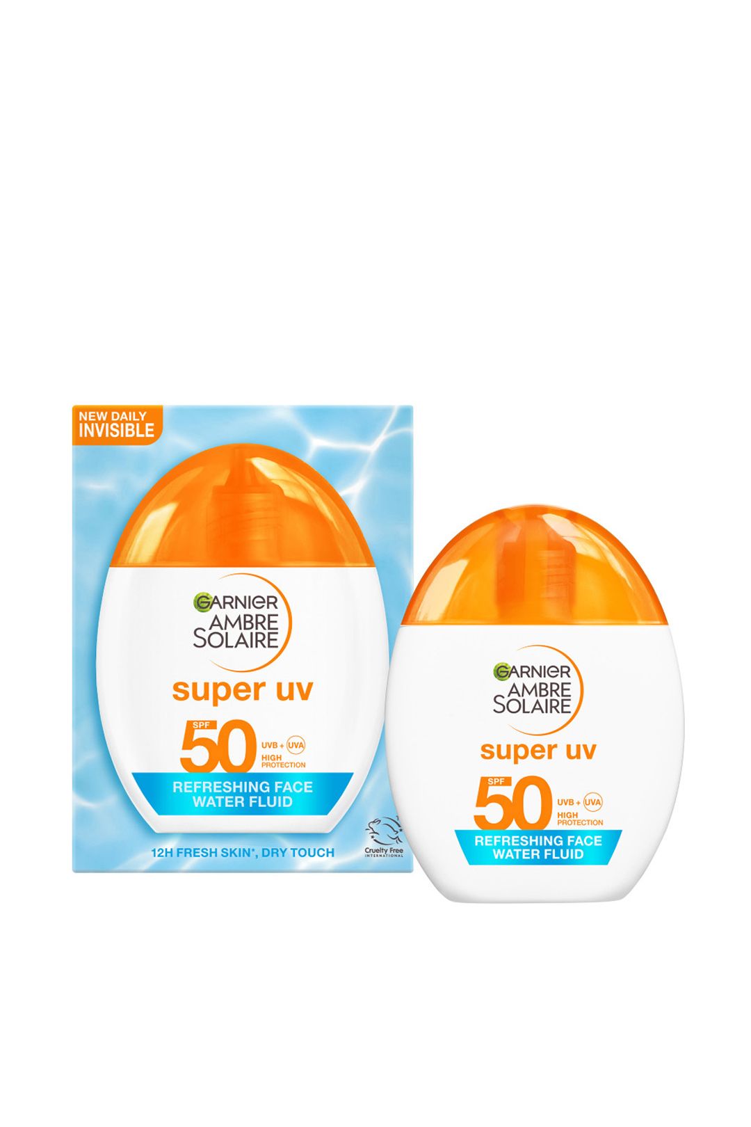Garnier Ambre Solaire Super UV Refreshing Water Fluid SPF50 40ml - Invisible
