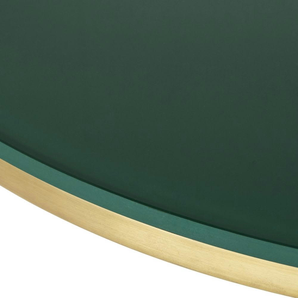 Element Business - Plateau de table professionnel en verre vert 2/4 personnes D70