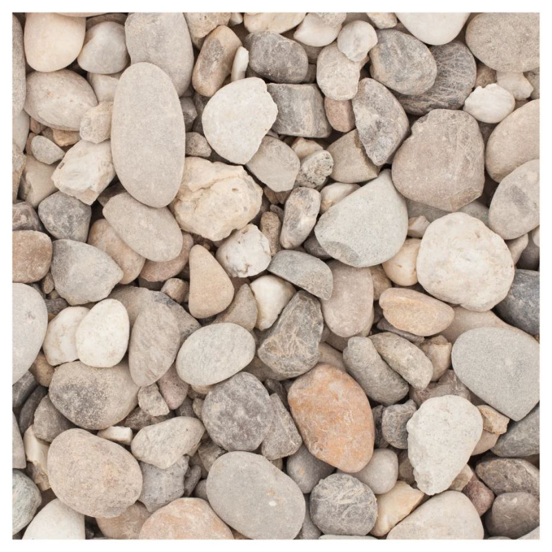Palette 40 sacs Gravier pour béton beige, blanc et brun 16-32 mm 25 kg COBO GARDEN