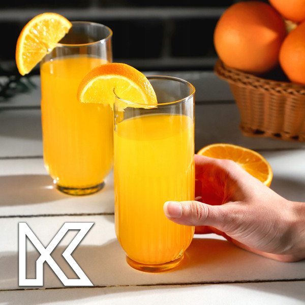 Kadax 6x Szklanki Do Drinków Napojów 395ml Zestaw
