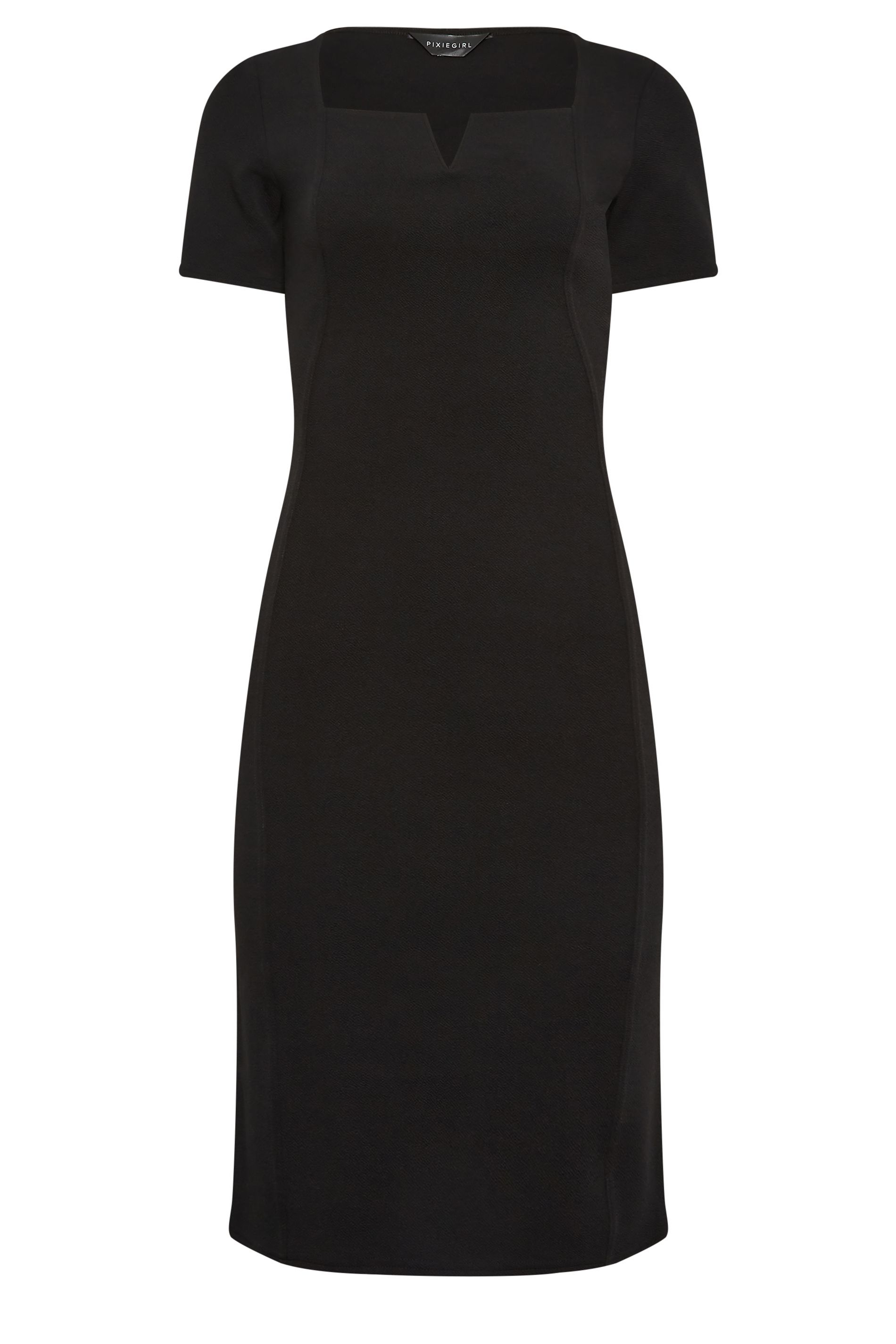 PixieGirl Petite Notch Neck Midi Dress
