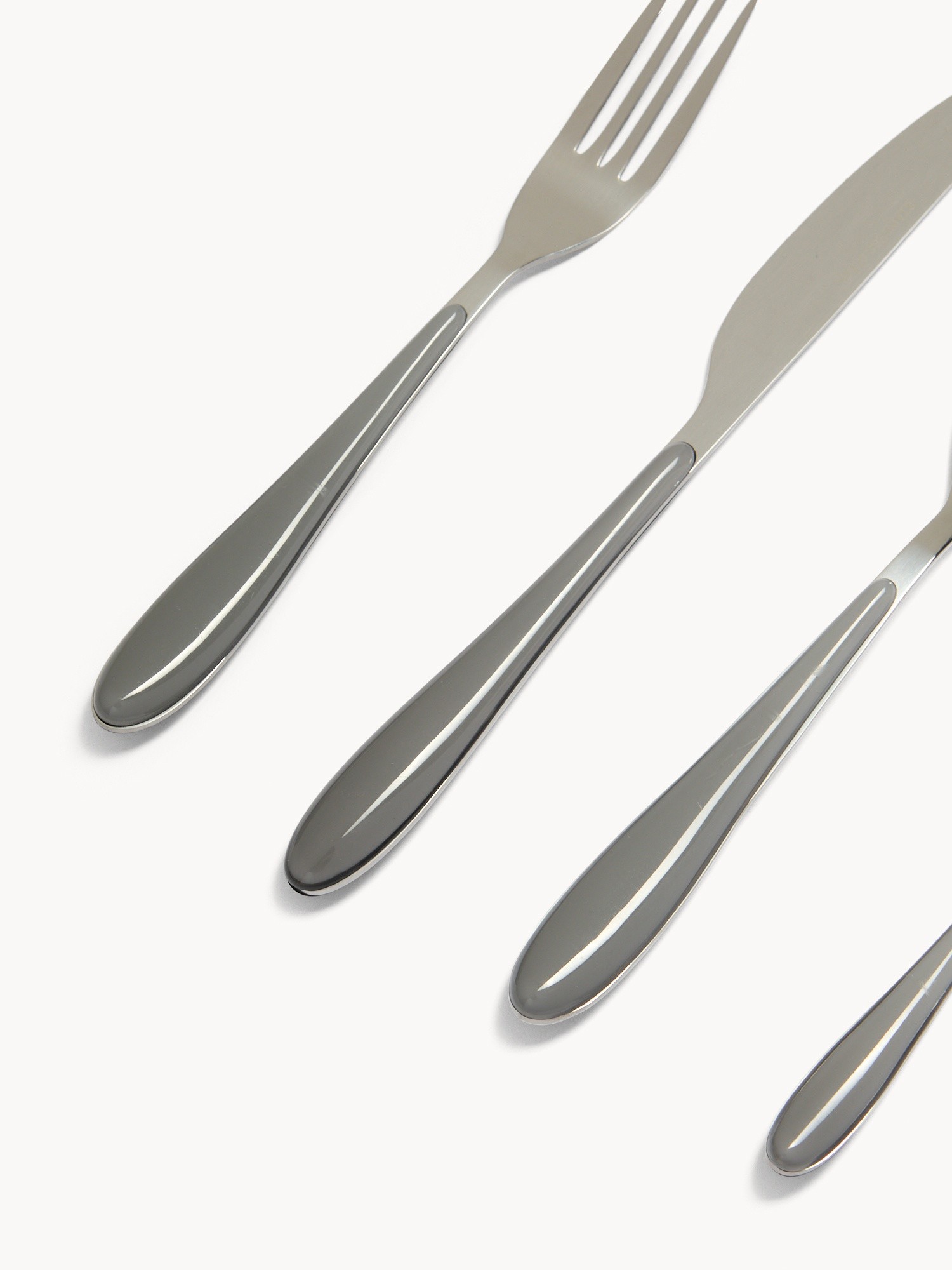 Set 24 posate in acciaio con manico colorato - Prezzo di lancio