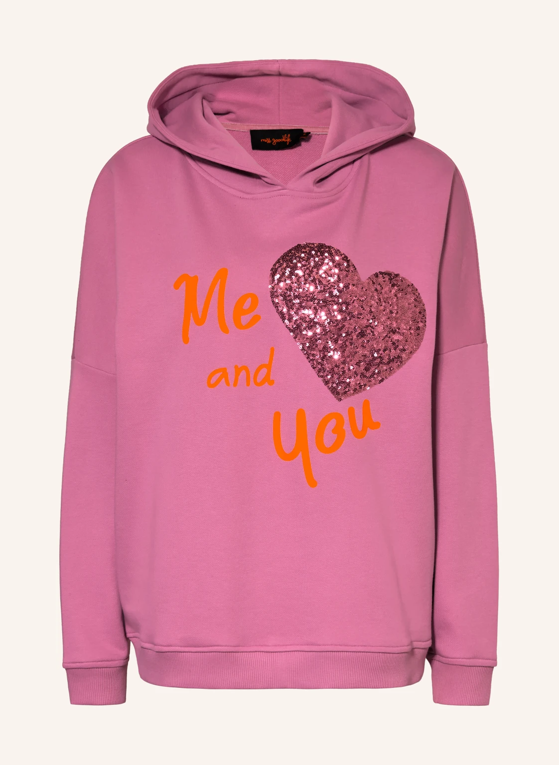 miss goodlife Hoodie mit Pailletten