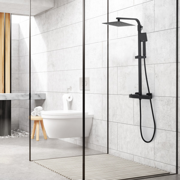 Zestaw prysznicowy GOBA-THERM-25 Yoka Home natynkowy z deszczownicą 25 cm -