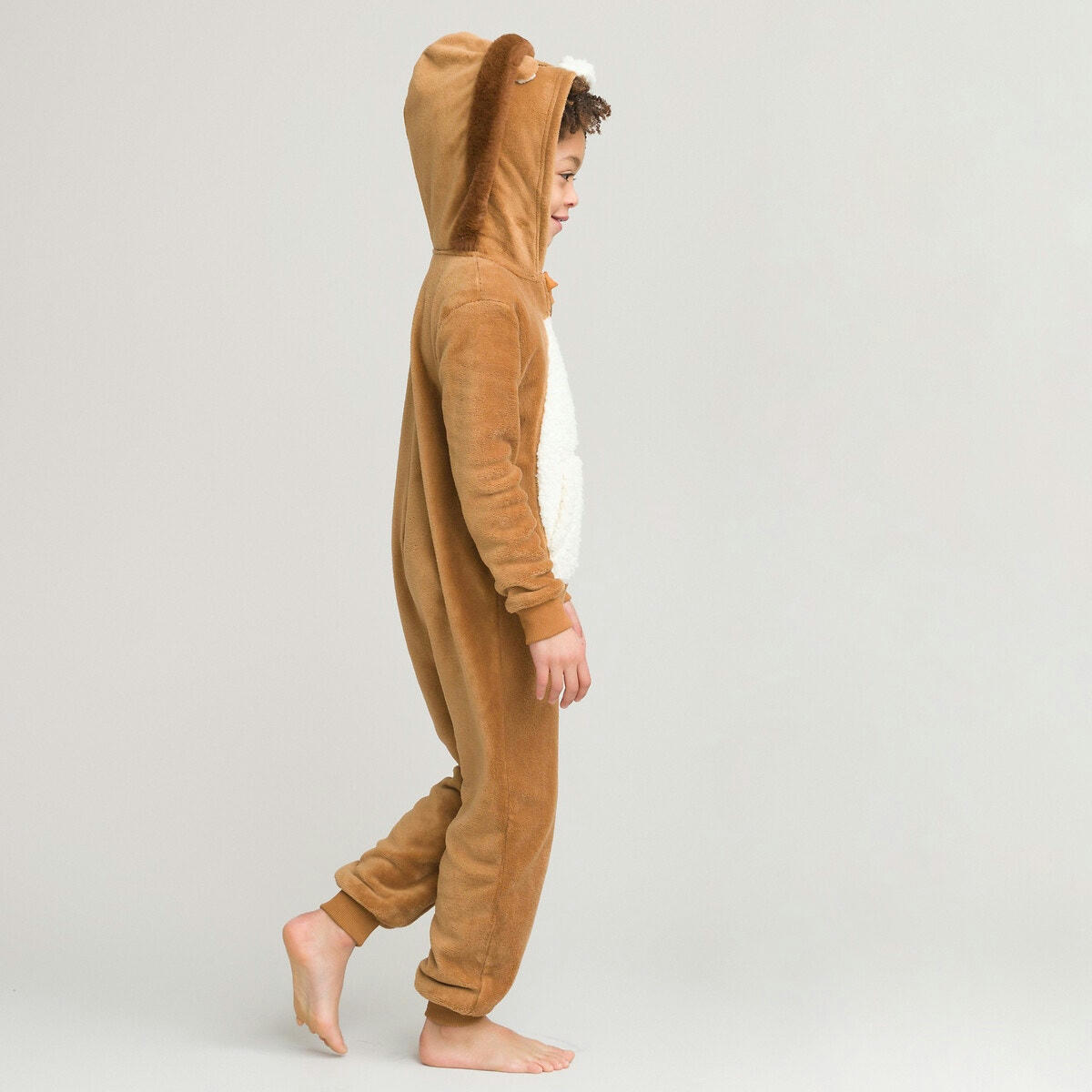 Surpyjama à capuche lion en polaire