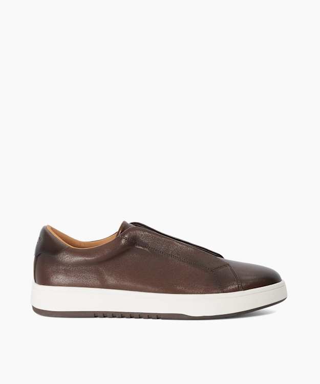 Troys Brown - Troys Lace-less Cupsole Trainers