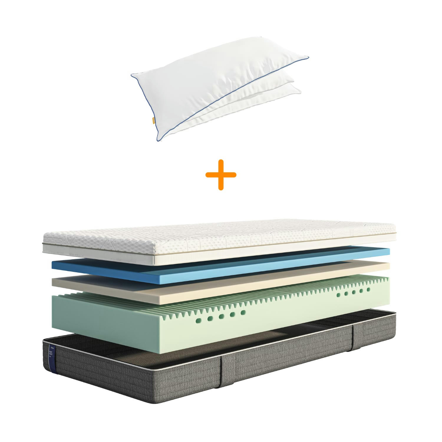 BODY ADAPT FOAM PILLOW - Emma Deluxe | Body Adapt Foam 90X200 + Oreiller Nuage 60x60