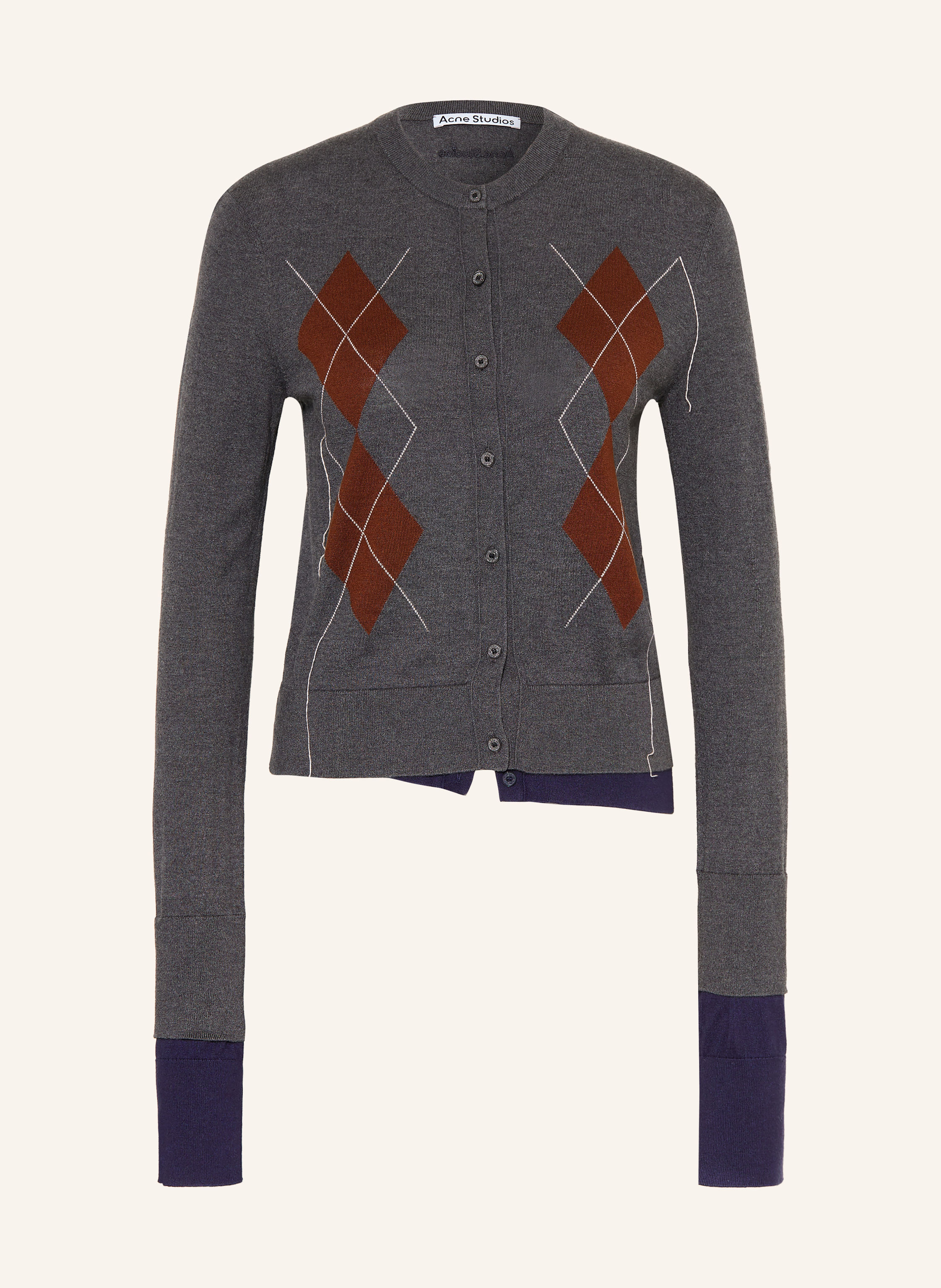 Acne Studios Strickjacke mit Seide