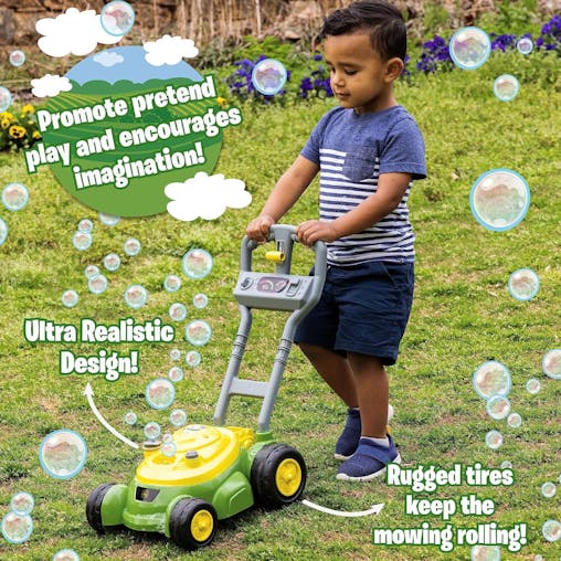 John Deere Bubble N Go Mower & Bubble Solution 118ml