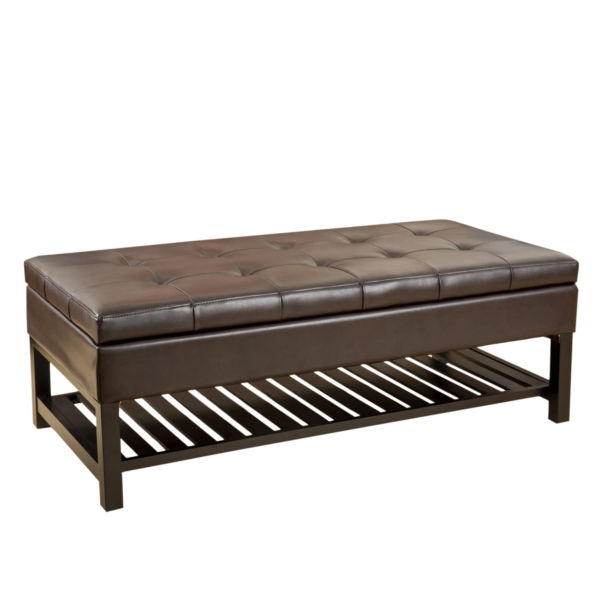 Miriam Wood Storage Ottoman Bench by Christopher Knight Home