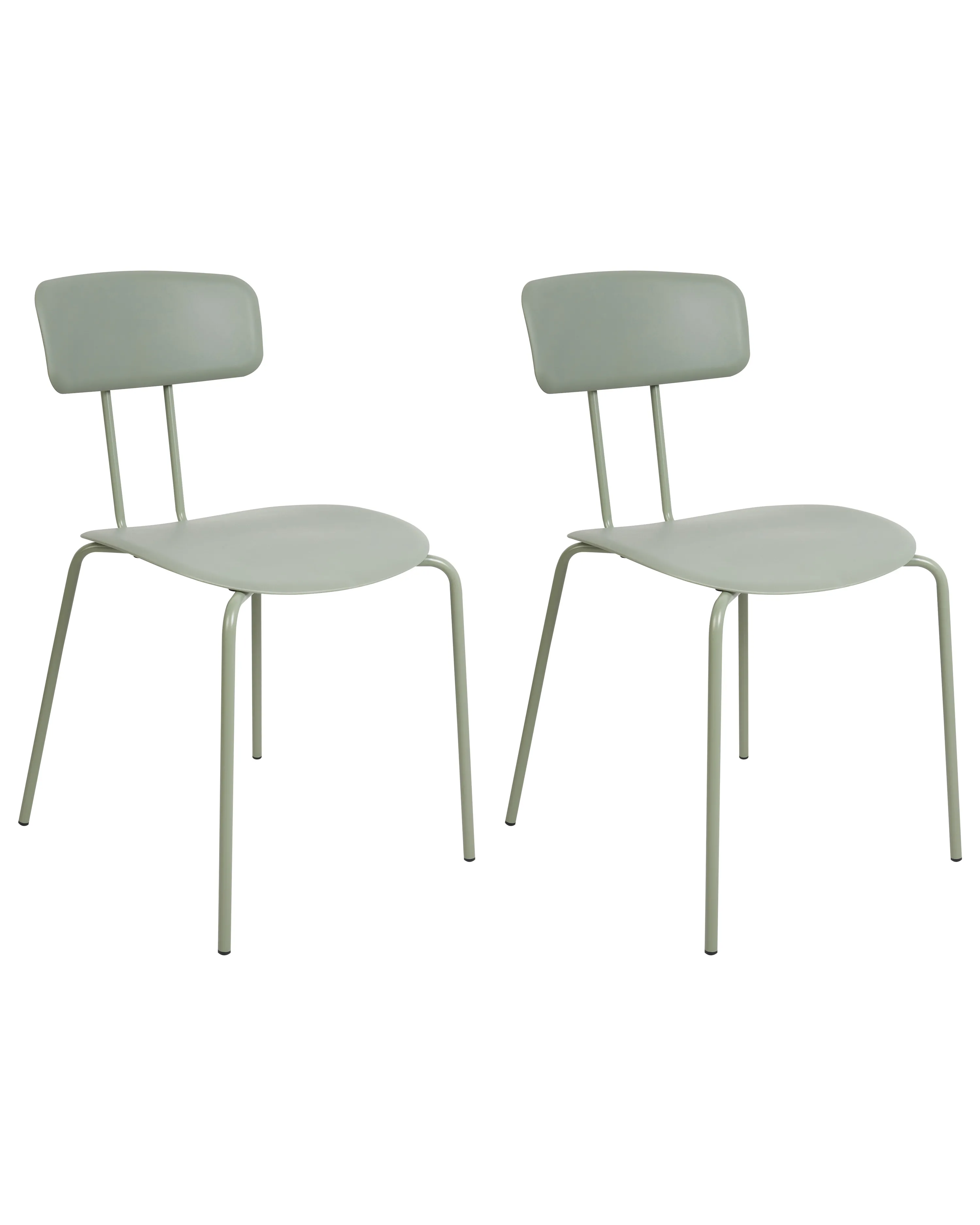 Set of 2 Bar Chairs SIBLEY Light Green