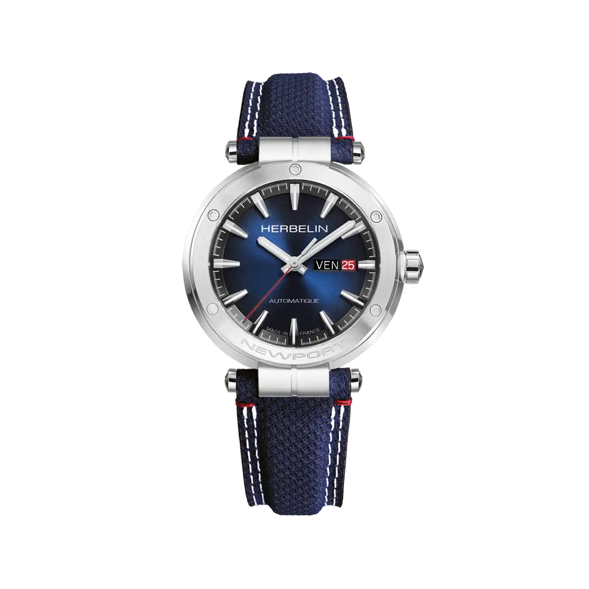 NEWPORT – AUTOMATIQUE & DAY DATE – TEXTILE BLEU
