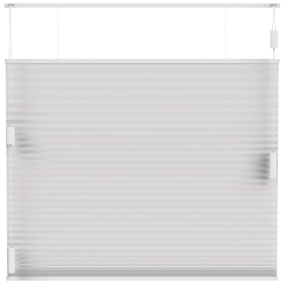 Fenstr pliss&eacute;gordijn Boston dubbel 25mm lichtdoorlatend - off-white (10716)