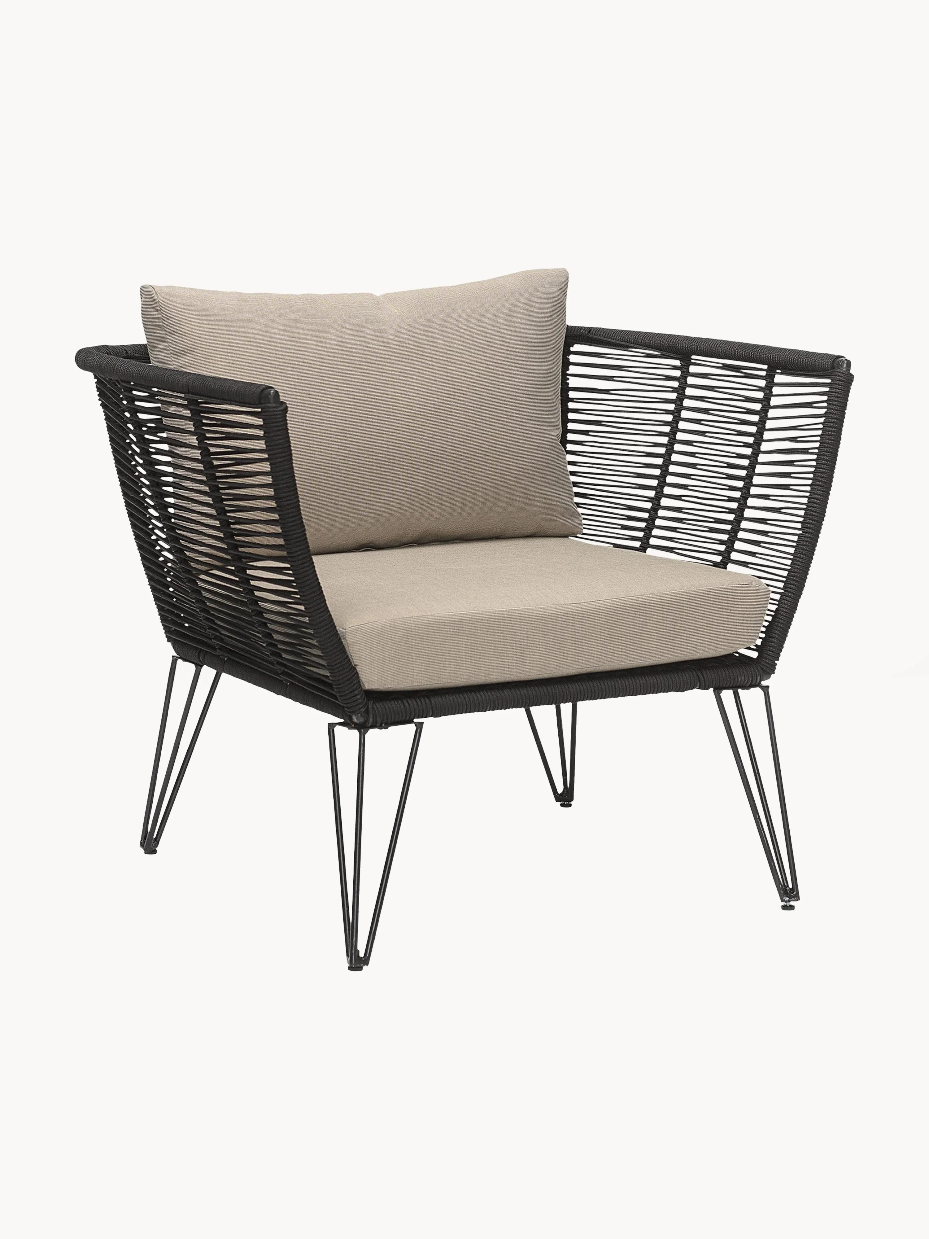 Garten-Loungesessel Mundo mit Kunststoff-Geflecht