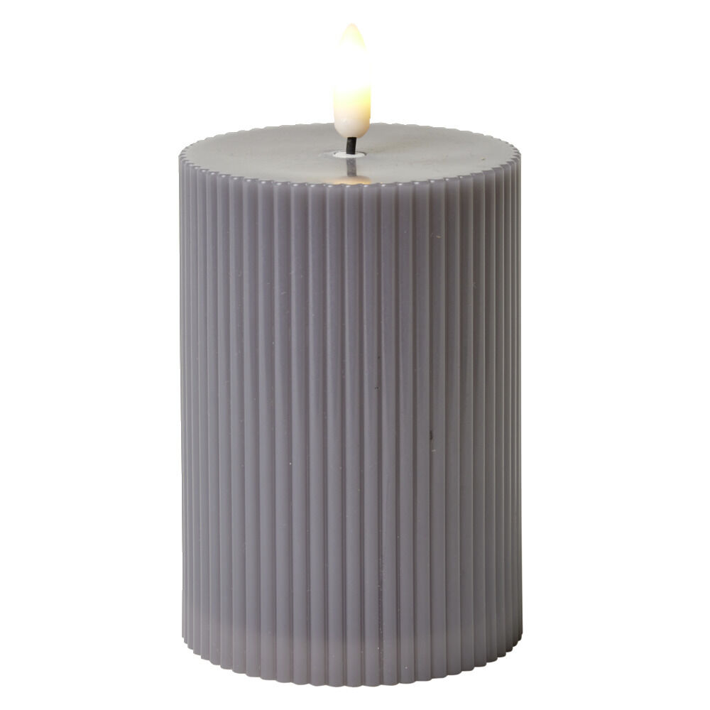 Bougie électrique LED blanc chaud Ø7,5xH10,5cm (3 modèles)