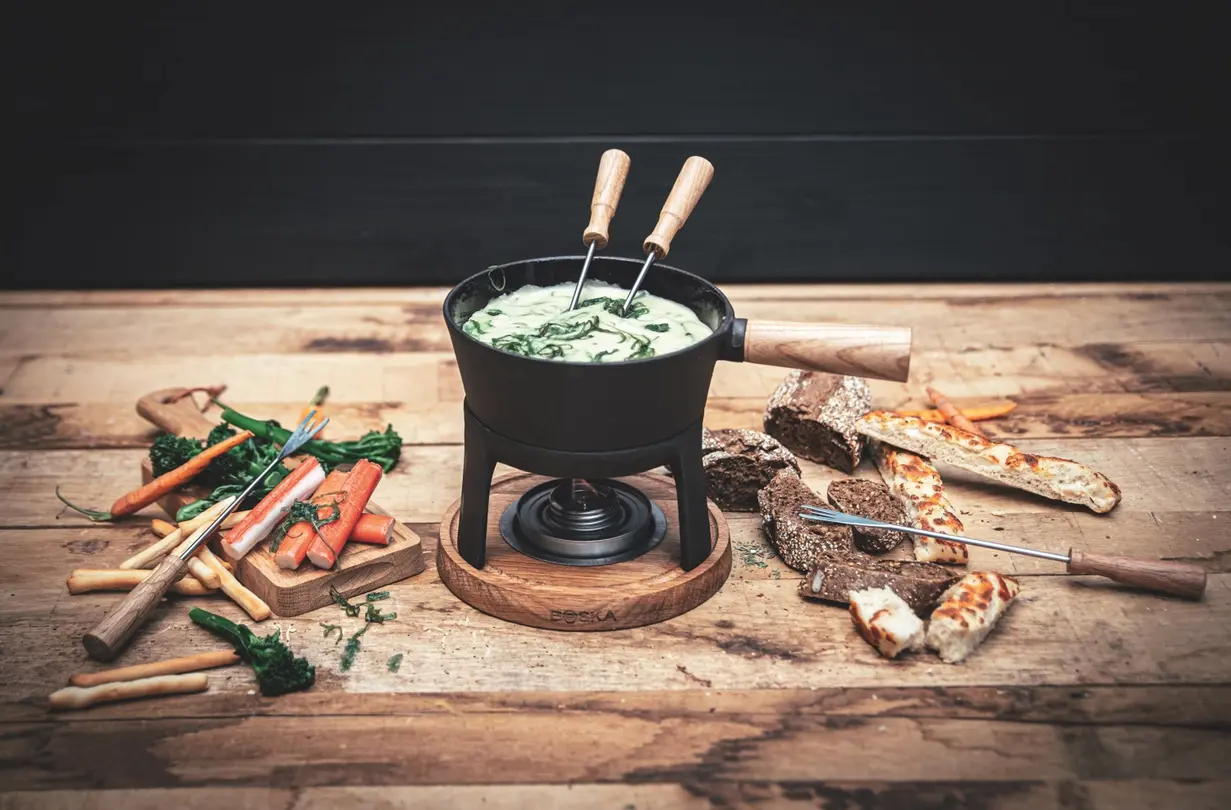 Fondue-Set Kupfer