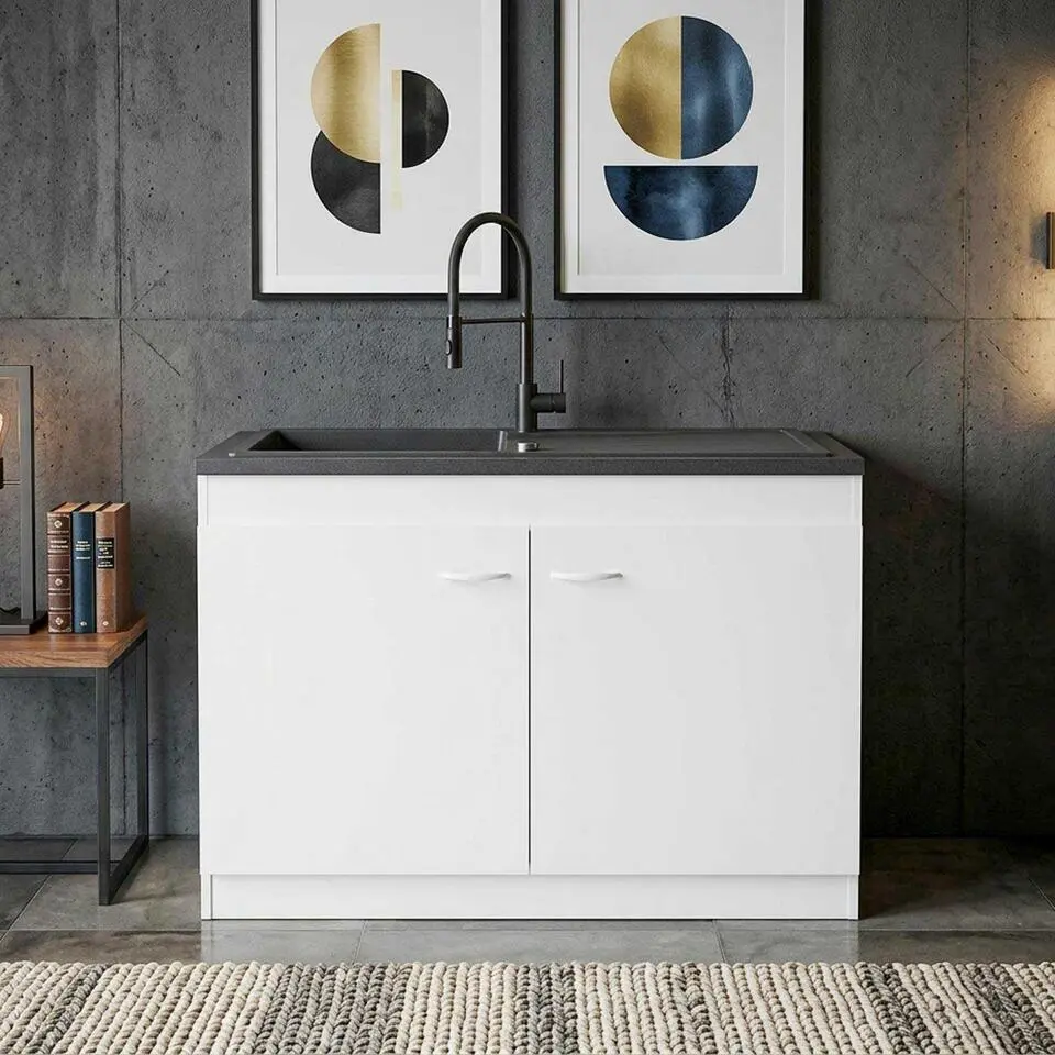 Onderkast voor spoelbak 2 deuren (120cm)