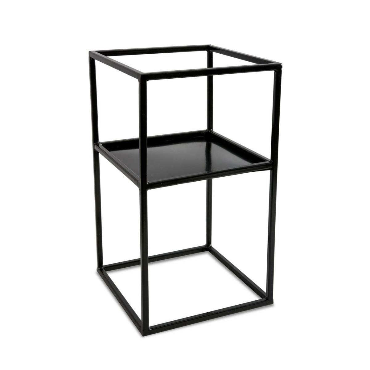 Kwietnik stojak na kwiaty z półką 40 cm LOFT