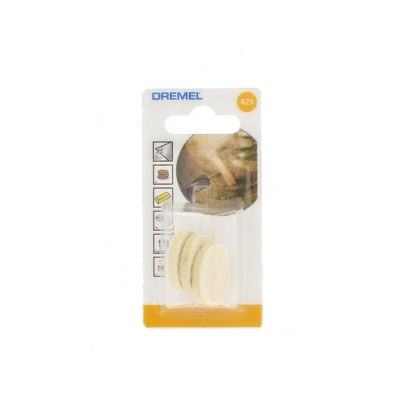 Disque polisseur pour plastique et métaux 26 mm 3 pièces DREMEL