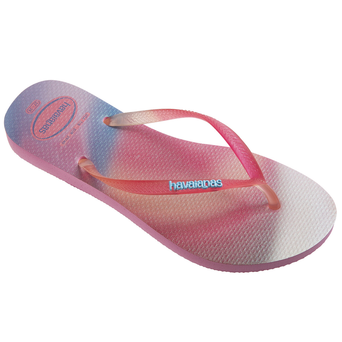 Havaianas - SLIM METALLIC RAINBOW - Pink / Blue