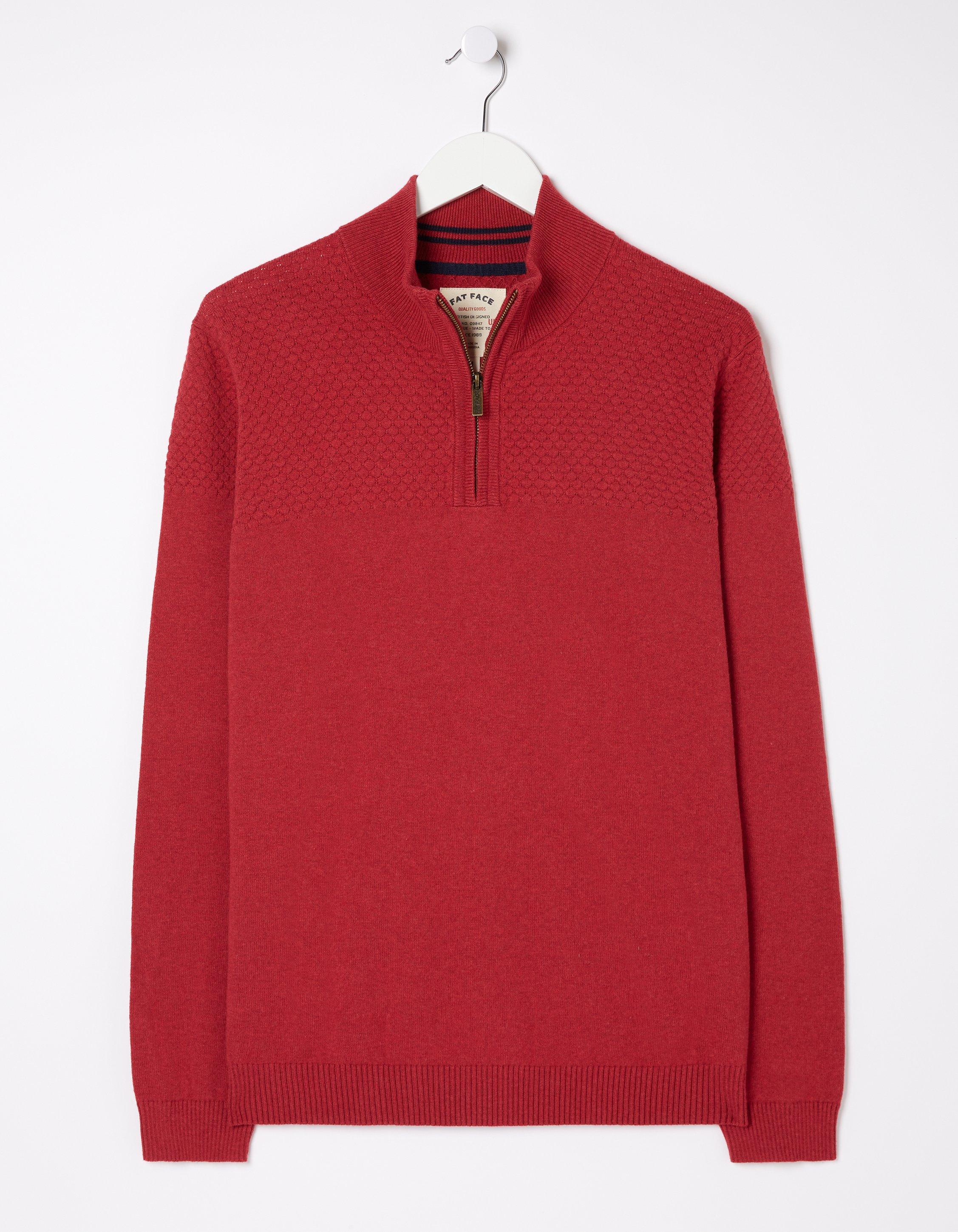 Braunton Textured Half Neck