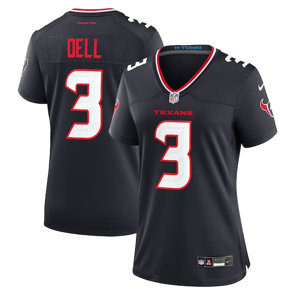 Tank Dell Houston Texans Nike Women's Team Game Jersey -  Navy