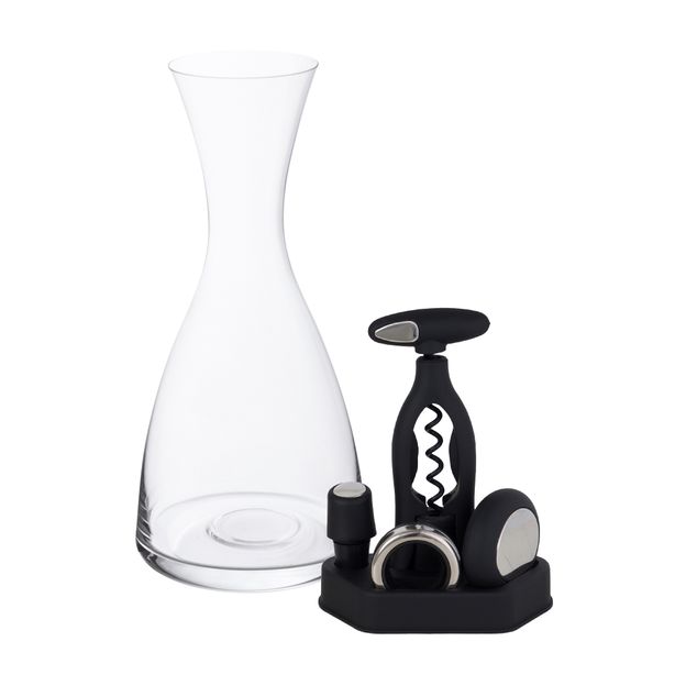 KIT PARA VINHO C/ 4PCS   DECANTER