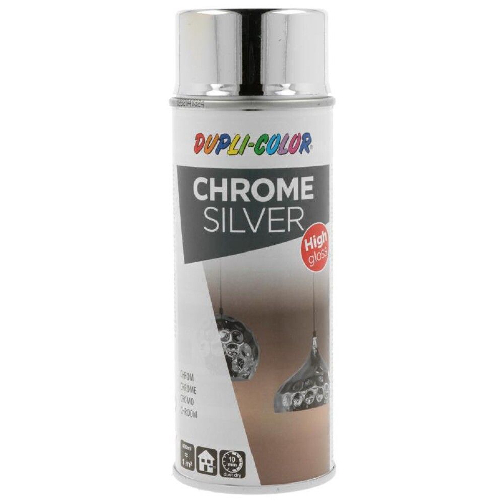 SPRAYMALING DUPLI-COLOR KROMSØLV 400ML