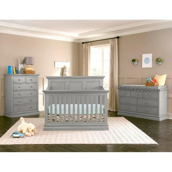Taylor & Olive Harbor Ridge Cloud Panel Convertible Crib