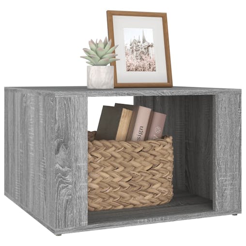 NNEVL Bedside Table Grey Sonoma 57x55x36 cm Engineered Wood
