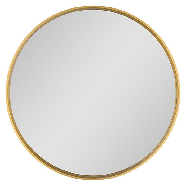 Miroir salle de bains rond diamètre 60 cm Tisa doré