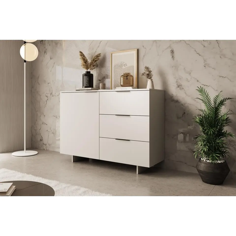 Meubella - Dressoir Ankara - Beige - 120 cm