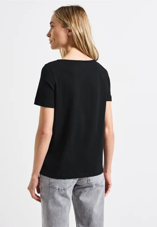 Basic Shirt mit Print