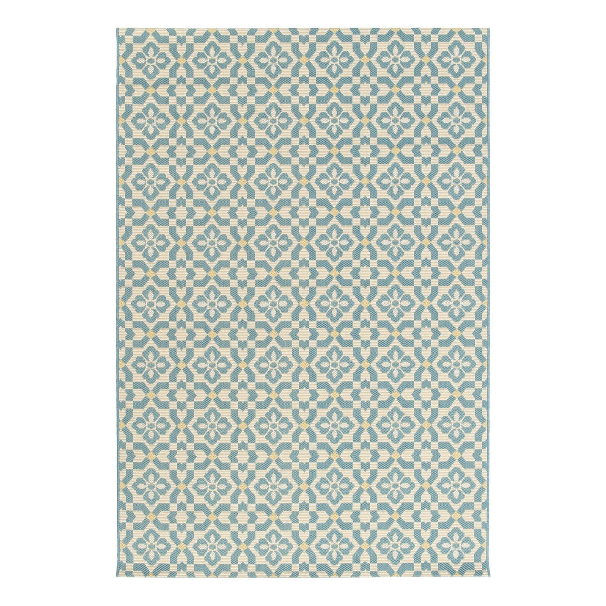 AFK Living vloerkleed Azulejos - voor binnen en buiten - blauw - 200 x 290 cm