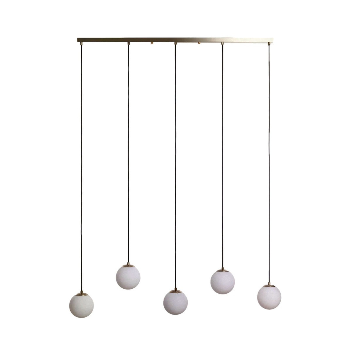 Lampa wisząca złoto-biała Dante 5xE27x20W wym: 172x130x15 cm Abruzzo