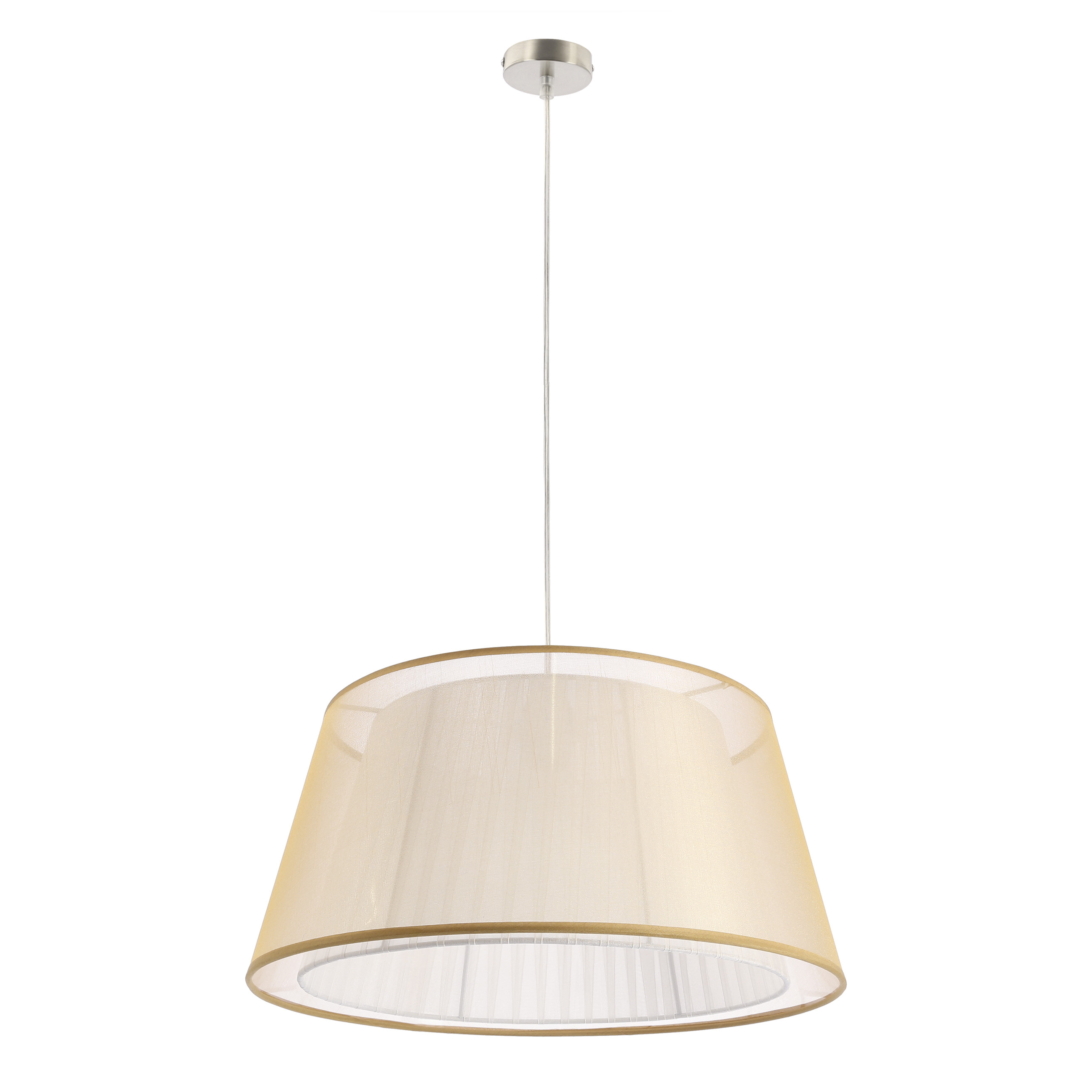 Lampa wisząca biało-złota CHARLIE 1xE27x60W wym: 105x45x45 cm Candellux