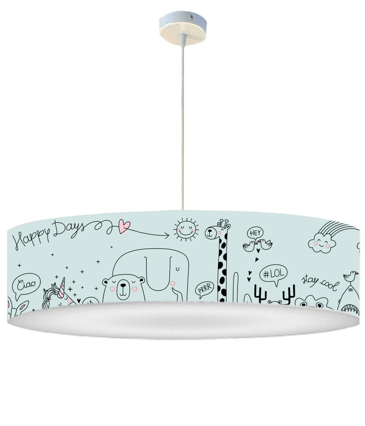 ENFANT - Suspension Enfant Happydays Petit Bleu D: 50 x H: 25