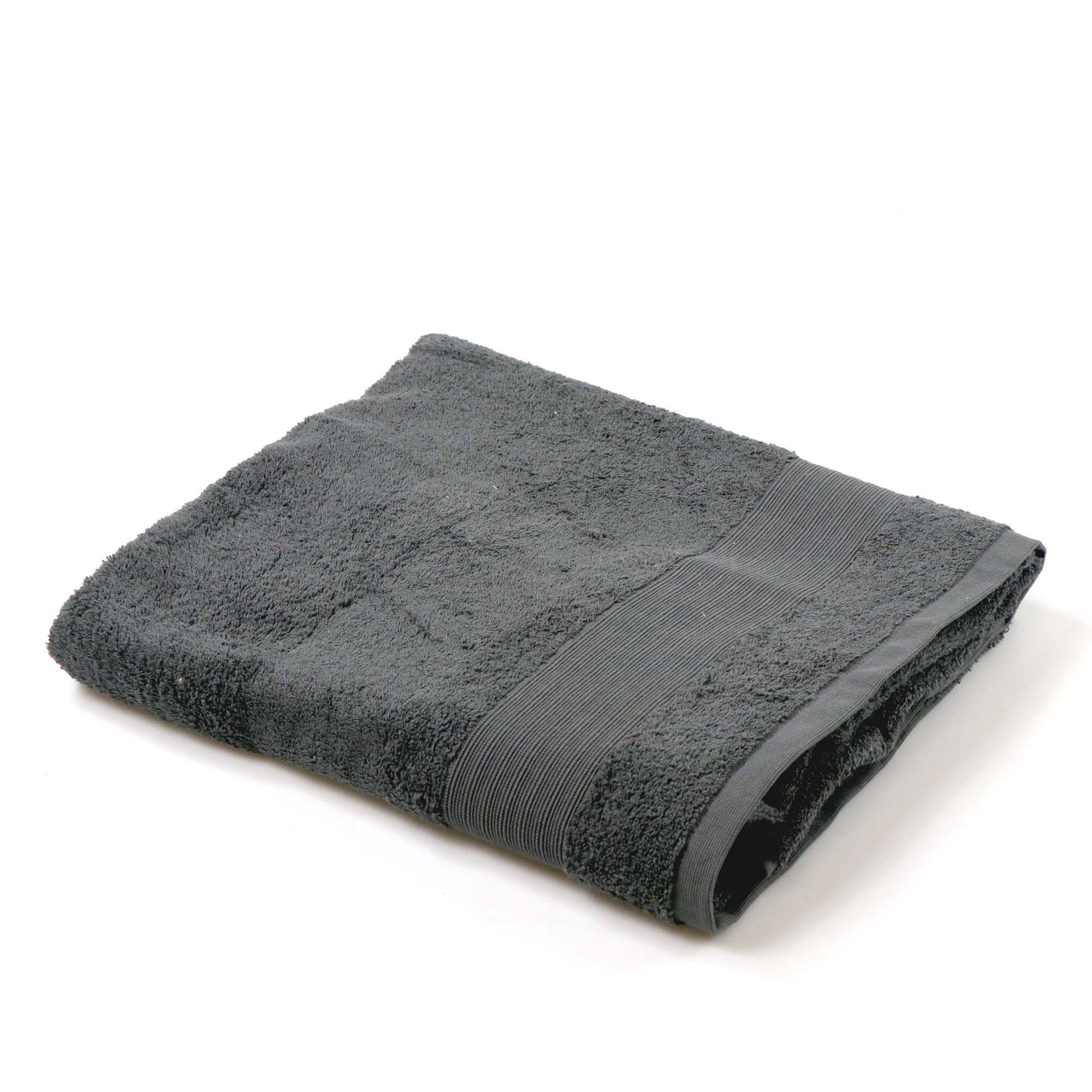 Toalha lençol de banho cinza escuro TIMELESS 100x150cm