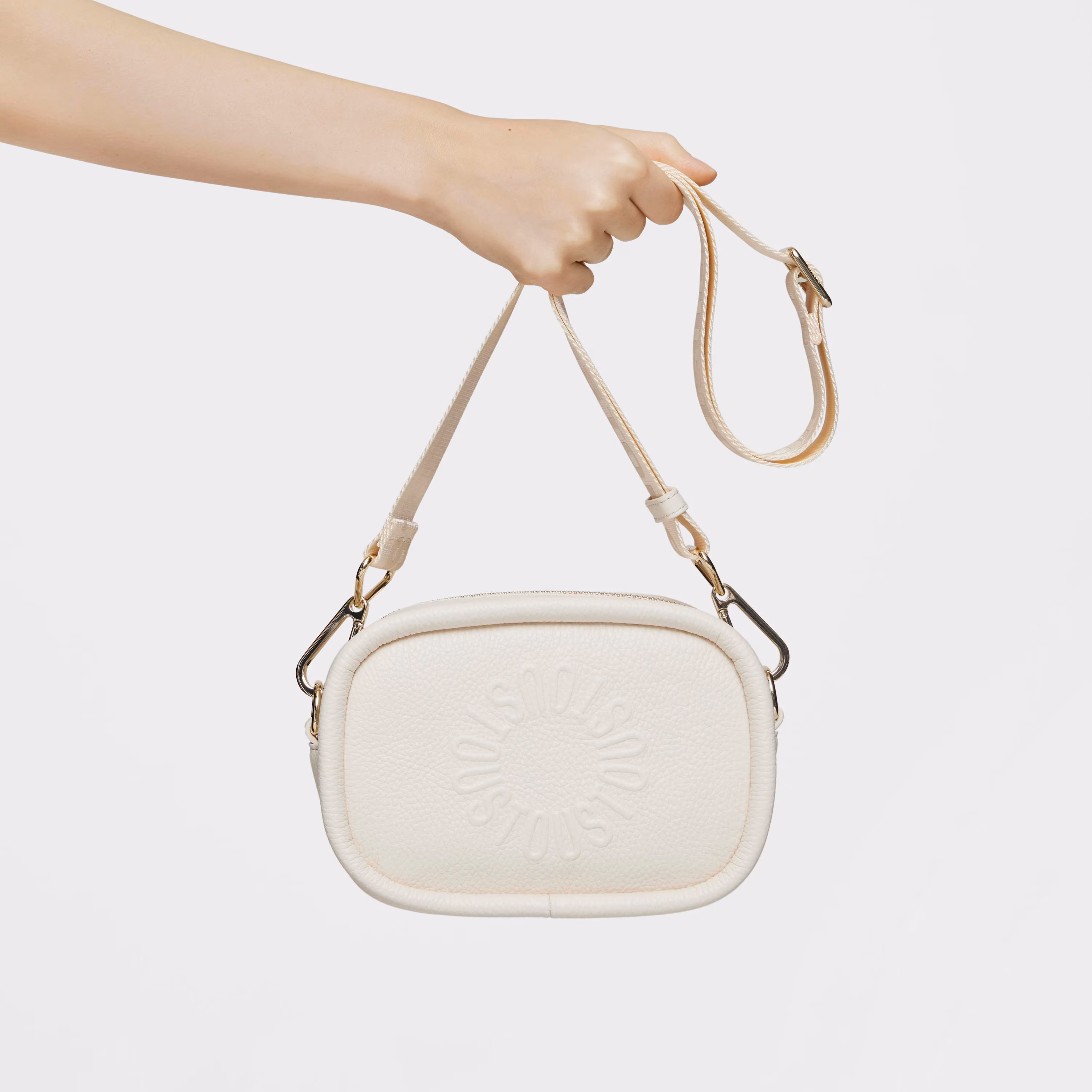 Bandolera Reporter de piel beige TOUS Miranda