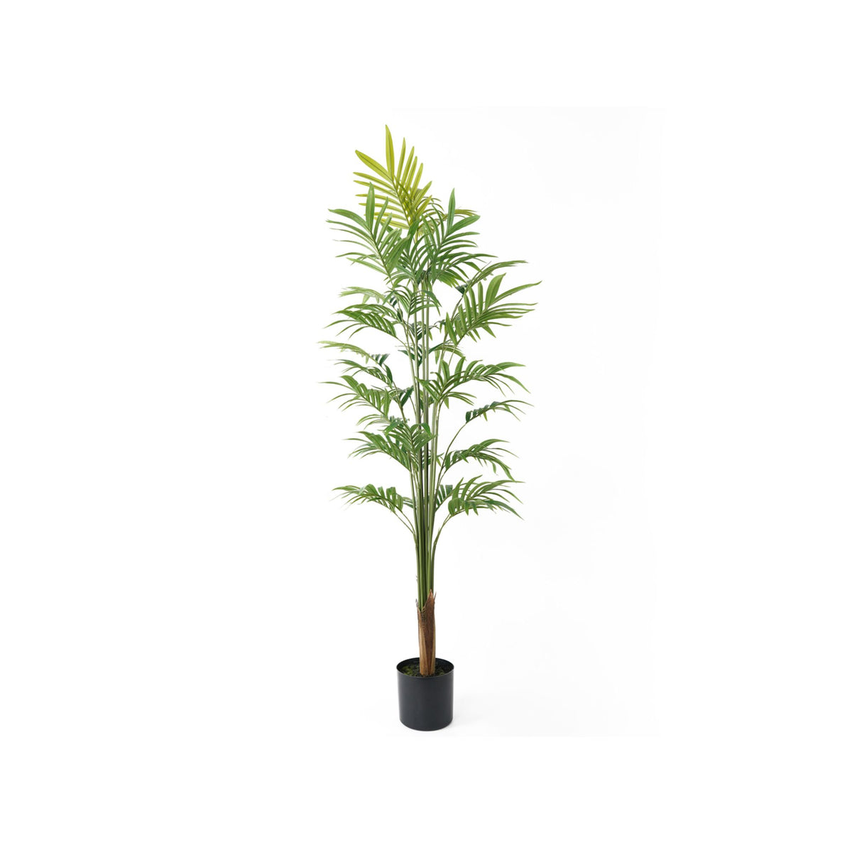 Present Time kunstplant Gold Palm Tree Large - groen - 65x65x160cm