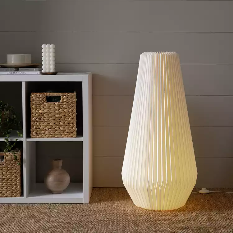 Habitat Origami Column Floor Lamp - White
