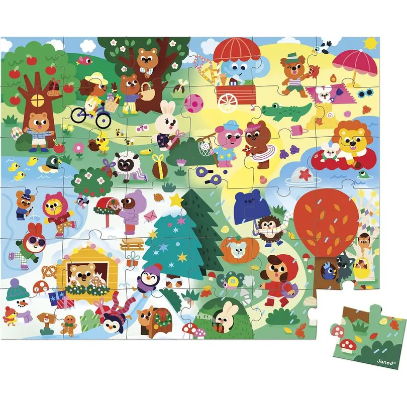 Puzzle 36-teilig 4 Jahreszeiten