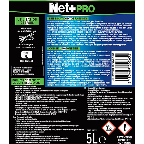 Net  Pro Antiverdissure - 5 Litres