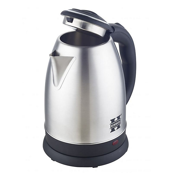 Bouilloire électrique 1.8L inox sans fil argent Herzberg HG5011-SIL