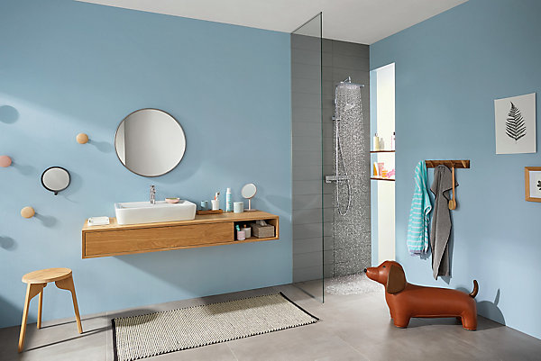 Colonne de douche thermostatique chromé Hansgrohe Croma E